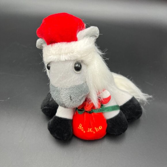 Breyer Kris Plush Holiday Christmas Horse Pony With Santa Hat & Red Bag Stuffed - Picture 5 of 7